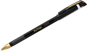 Шариковая ручка xGold черная, 0.7 мм, игольчатый стержень, грип CBp_07501