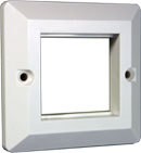 Лицевая рамка для настенной коробки французского стандарта 45х45, белая -WP45x45-WH