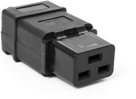 Фото 1/5 Вилка электрическая кабельная, IEC 60320, C19, 16A, 250V, разборная, черная