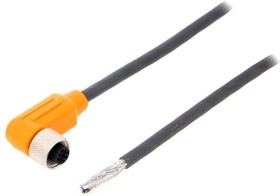 RKWTS 4-288/5 M, Соединительный кабель; M12; PIN: 4; угловой; 5м; вилка; 240ВAC; 4А