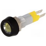 SMPD 08114, Индикат.лампа: LED, вогнутый, 24-28ВAC, Отв: d8,2мм, металл
