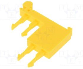 Фото 1/2 P2-4N, Держатель провода; DIN-рейка,на защелки; Цвет: желтый; -25-100°C