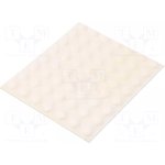 7000051753, Hemispherical PUR Self Adhesive Feet, 11.2mm diameter 19.9mm width