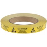 ALABEL5/8X2, Black, Yellow Paper ESD Label, Observe Precautions for Handling ...
