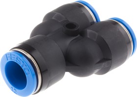 Фото 1/2 QSY-12, Push-In Y-Connector, 54.9mm, Compressed Air, QS
