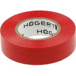 Изоляционная лента Hogert Technik 0,13x19 мм, 20 м, красная HT1P282