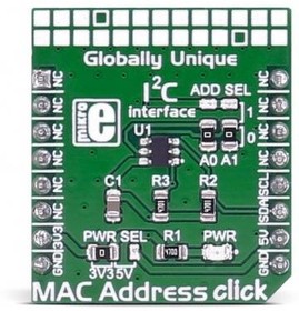 MIKROE-2733, Security / Authentication Development Tools MAC Address click