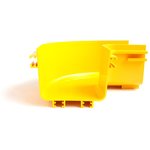 Горизонтальный поворот 90° оптического лотка 360 мм, желтый LAN-OT360-HC90
