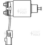 Реле втягивающее стартера для а/м Mazda 3 BL (08-) 1.6i STARTVOLT VSR 2504