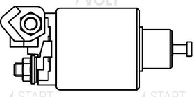 Реле втягивающее стартера для а/м Mazda 3 BL (08-)/6 GH (07-) 2.0i STARTVOLT VSR 2516