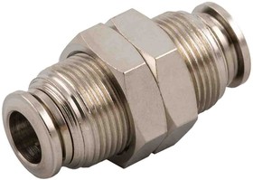 Фото 1/2 57000 Series Push-in Fitting, Push In 4 mm to Push In 4 mm, Tube-to-Tube Connection Style
