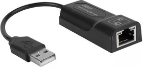GCR-LNU202, Конвертер-переходник USB 2.0 - LAN RJ-45 Ethernet Card адаптер GCR серия Greenline