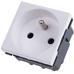 5 720 21, White 1 Gang Plug Socket, 16A, Type E - French