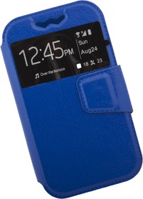 Фото 1/2 Чехол LP раскладной универсальный для телефонов размер L 120х56мм синий, коробка