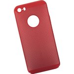 Защитная крышка LP "Сетка" для Apple iPhone 5, 5s, SE Soft Touch красная
