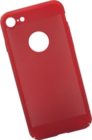 Фото 1/4 Защитная крышка LP Soft Touch "Сетка" для Apple iPhone 7 красная