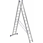 Двухсекционная универсальная алюминиевая лестница H2 5213
