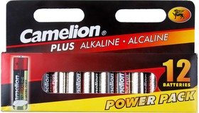 Фото 1/4 Батарейка AA LR6 1.5V блистер 12шт. (цена за 1шт.) Alkaline Plus CAMELION