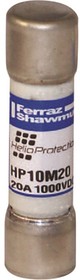 Фото 1/2 HP10M20, 20A Glass Melamine Cartridge Fuse, 10 x 38mm