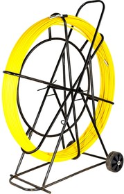 Протяжка для кабеля мини УЗК d=9 мм L=150 м на тележке, желтый СП-Т1-9/150