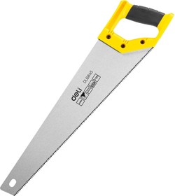 Ножовка (пила) по дереву DL6845 450 мм (7 TPI, 2D заточка, закаленный зуб, быстрый рез, пластиковая рукоять) 98496