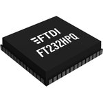 FT232HPQ-TRAY, USB Interface IC USB Bridge Type-C 3.0 32-Bit 8kB 48kB