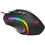 REDRAGON GRIFFIN чёрная игровая мышь (USB, 8 кнопок, 7200 Dpi, RGB подсветка)