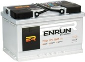 Аккумулятор ENRUN Standart 75 А/ч Прямая L+ 278х175х190 EN760 А