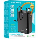 Внешний Аккумулятор (батарея) для BOROFONE BJ32 Terra 80000 mAh, 3xUSB, 3xUSB-C ...