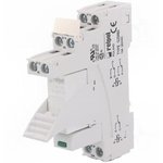 PI84-012DC-M41G-MS-2012, Реле интерфейсное, контакты DPDT, Uобмотки 12VDC, номинальная нагрузка 8A, ширина 15,5мм