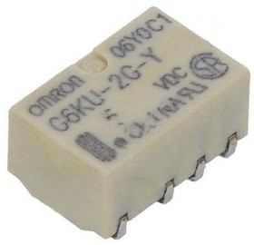 Фото 1/2 G6KU-2G-Y-DC5, Low Signal Relays - PCB InsideL 1Coil 3.2mm DPDT 5VDC 100mW