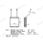 NDE-2091, Радиатор отопителя (с трубками)