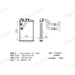 NDE-2362, Радиатор отопителя (с трубками)