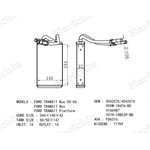 NDE-2388, Радиатор отопителя (с трубками)