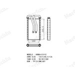 NDH-2113, Радиатор отопителя (без трубок)