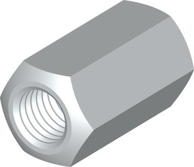 Фото 1/3 Гайка соединительная М8 DIN 6334