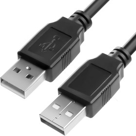GCR-UM2M-BB2S-3.0m, GCR Кабель 3.0m USB 2.0, AM/AM, черный, 28/28 AWG, экран, армированный, морозостойкий