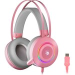Headphones with microphone A4Tech Bloody G521 pink 2.3m monitor USB headband ...