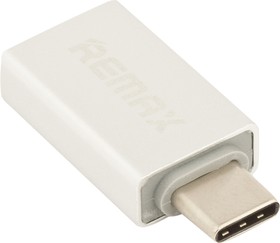 Фото 1/3 USB OTG адаптер REMAX USB Type-C RA-OTG1 серебряный