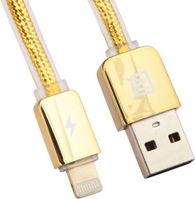 Фото 1/2 USB кабель REMAX Golden Series Cable RC-016i 8 pin для Apple золотой