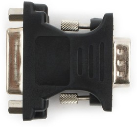 Фото 1/6 Переходник Cablexpert VGA-DVI, 15M/25F, черный, пакет (A-VGAM-DVIF-01)