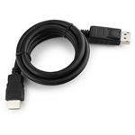 Кабель DisplayPort-&gt;HDMI 1м 20M/19M черный экран пакет CC-DP-HDMI-1M