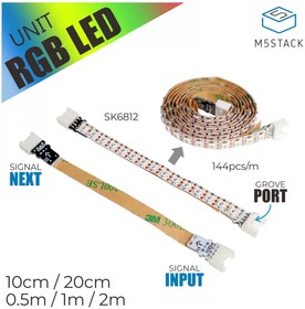 Гибкая RGB-LED адресная светодиодная лента (A035-D) 1м 144LED