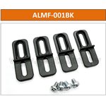 ALMF-001BK, Кронштейн для настенного монтажа, черный / ALMF-001BK (комплект 4 шт)