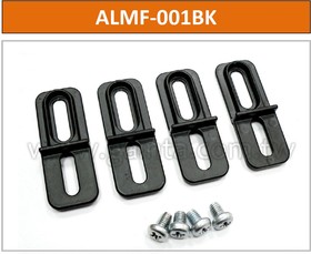 ALMF-001BK, Кронштейн для настенного монтажа, черный / ALMF-001BK (комплект 4 шт)