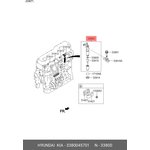 33800-45701, Форсунка HYUNDAI HD65,78,County (10-) дв.D4DD ЕВРО-3 топливная OE