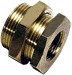 0117 00 27, 0117 Series Bulkhead Threaded Adaptor, G 3/4 Female to G 3/4 Male, Threaded Connection Style
