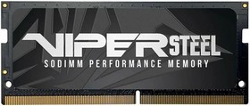 Фото 1/8 SO-DIMM DDR 4 DIMM 8Gb PC25600, 3200Mhz, PATRIOT Viper Steel (PVS48G320C8S) (retail)