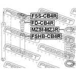 Отбойник амортизатора MAZDA 3 BL 2008-2013 [EU] заднего \ FD-CB4R FEBEST