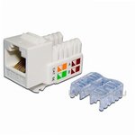 Вставка Keystone RJ-45, категория 5e, белый, NM-KSTU90/WH